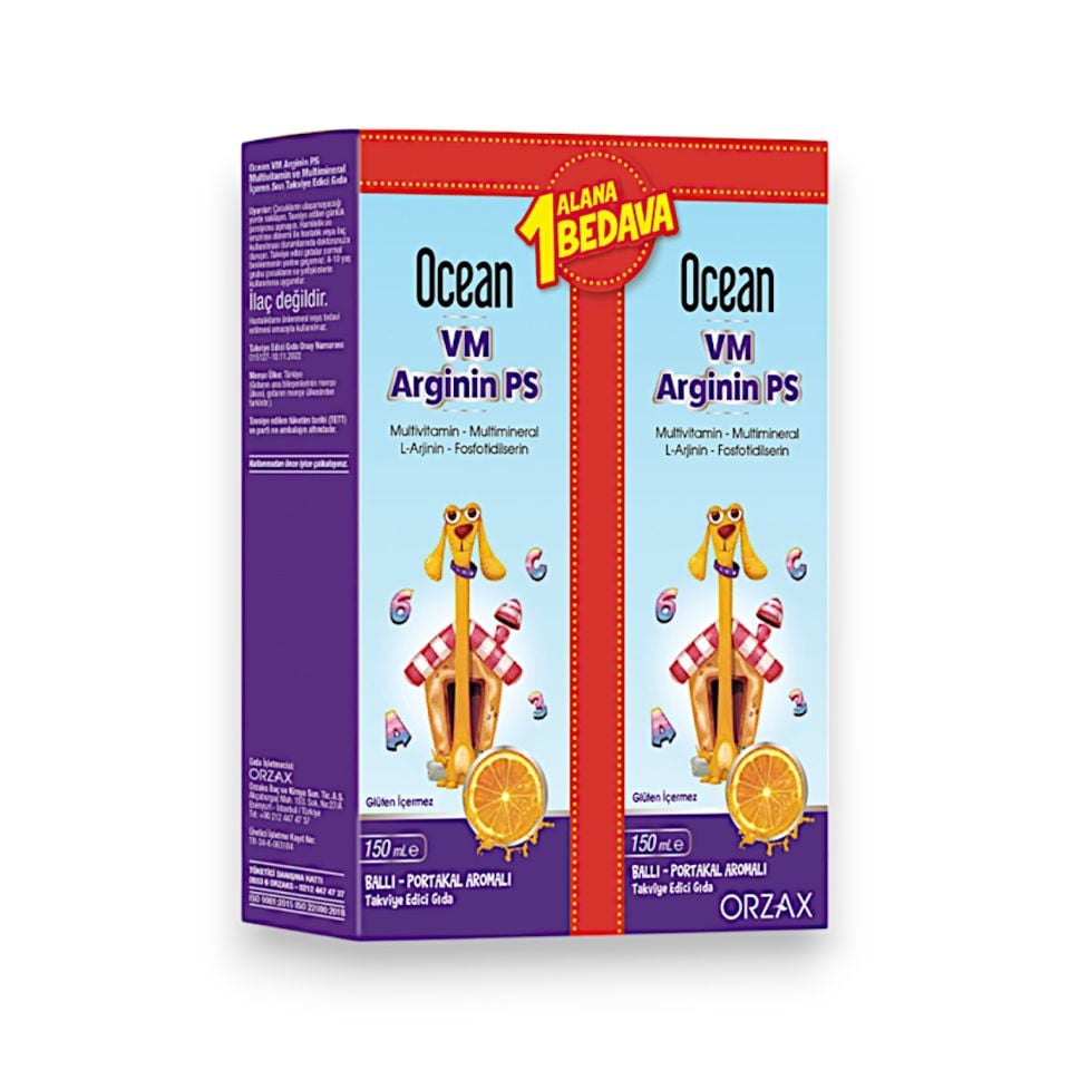 Ocean VM Arginin PS Şurup 1 Alana 1 Bedava