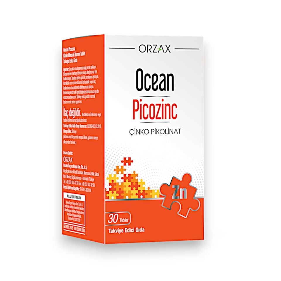 Ocean Picozinc Çinko Pikolinat 30 Tablet