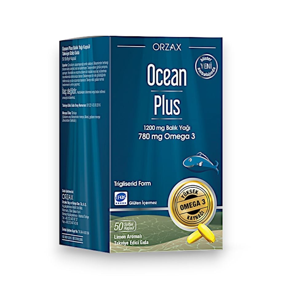 Ocean Plus Balık Yağı 1200 Mg 50 Kapsül