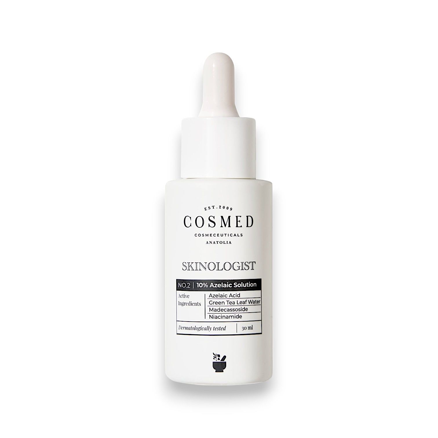 Cosmed Skinologist %10 Azelaic Solution - Azelaik Asit ve Yeşil Çay içeren Leke Karşıtı Serum 30 ml