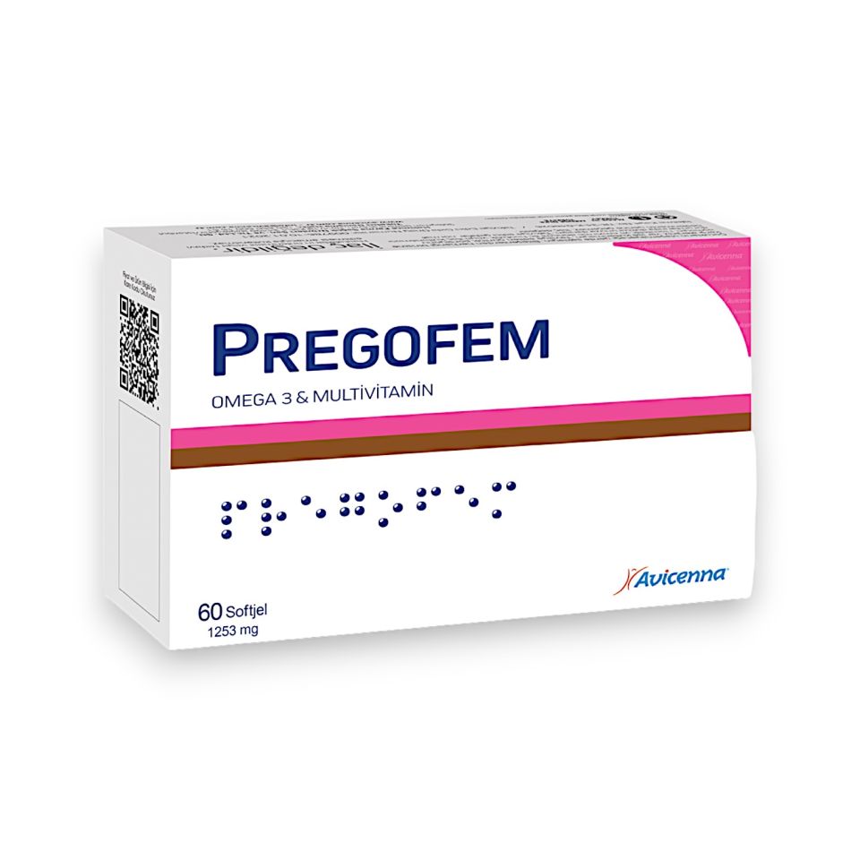 Avicenna Pregofem Omega-3 ve Multivitamin İçeren 60 Softgel