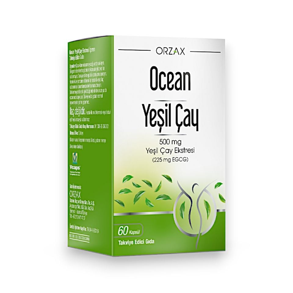 Ocean Yeşil Çay Ekstresi 500 mg 60 Kapsül