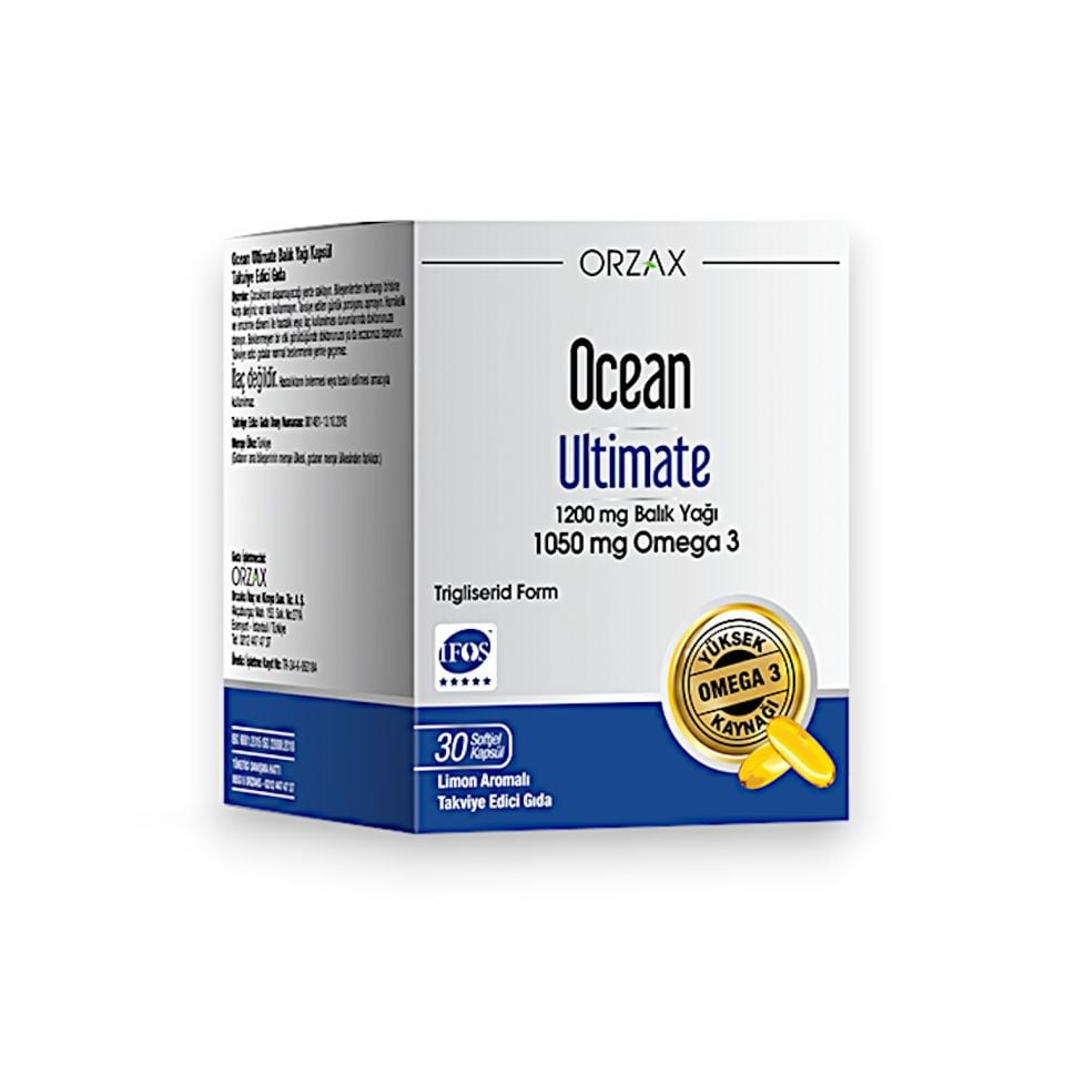 Ocean UItimate Balık Yağı 30 Kapsül