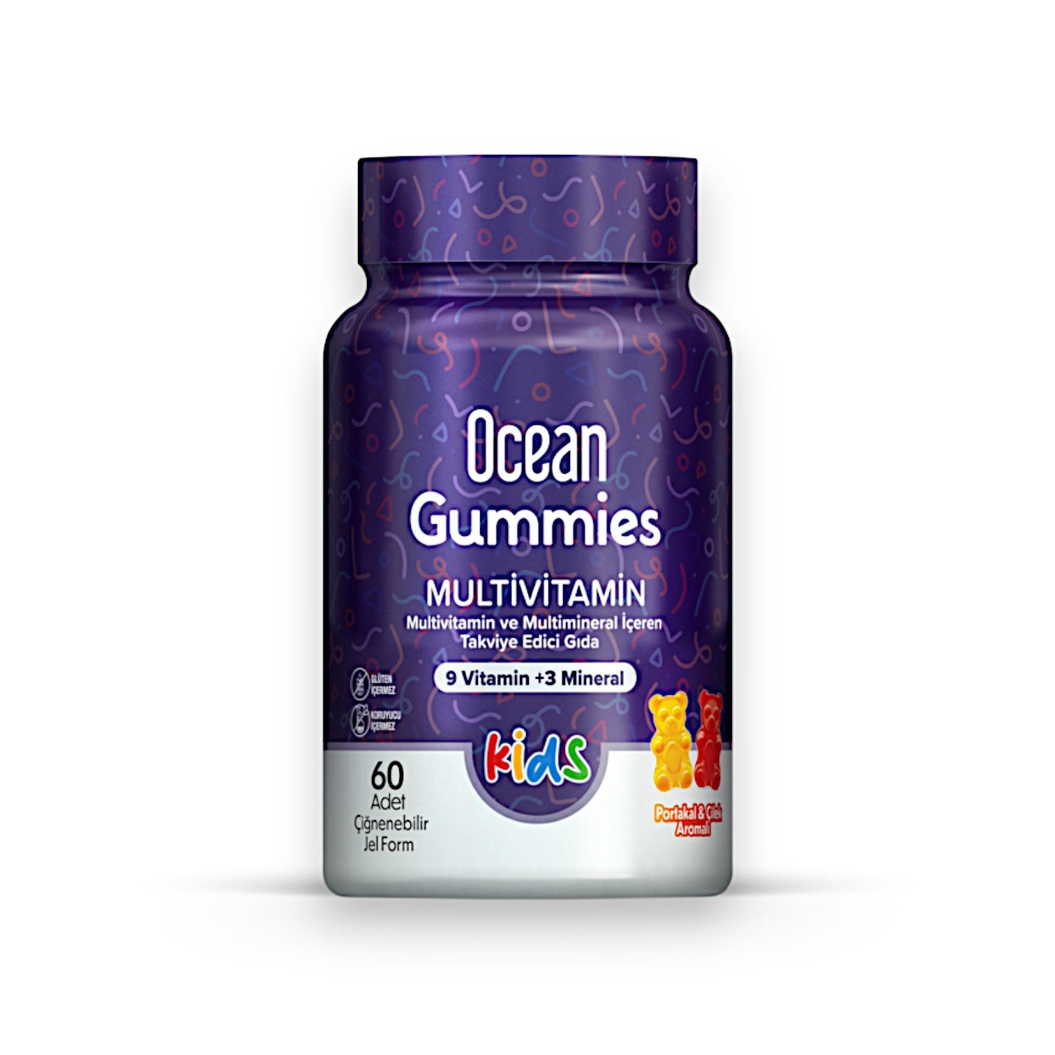 Ocean Kids Gummies Multivitamin 60 Çiğnenebilir Jel Form