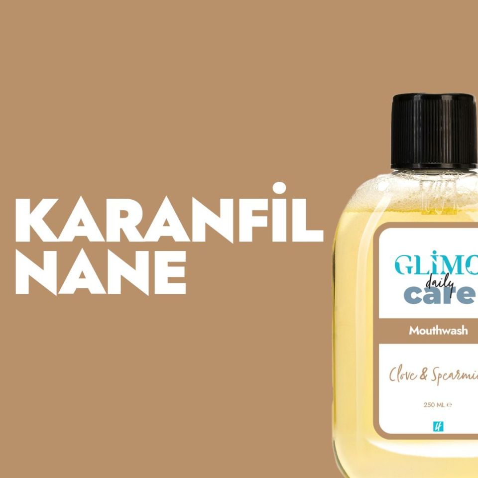 Glimo Daily Care Ağız Bakım Suyu Karanfil & Bahçe Nanesi 250 ml