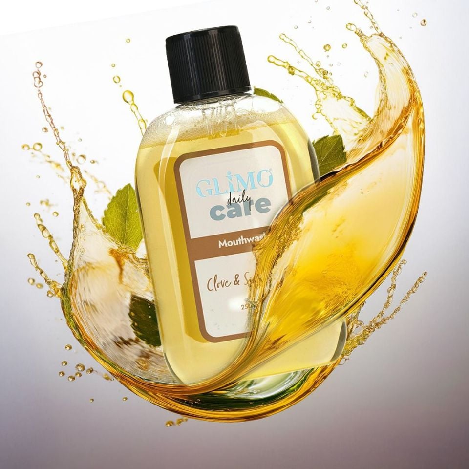 Glimo Daily Care Ağız Bakım Suyu Karanfil & Bahçe Nanesi 250 ml