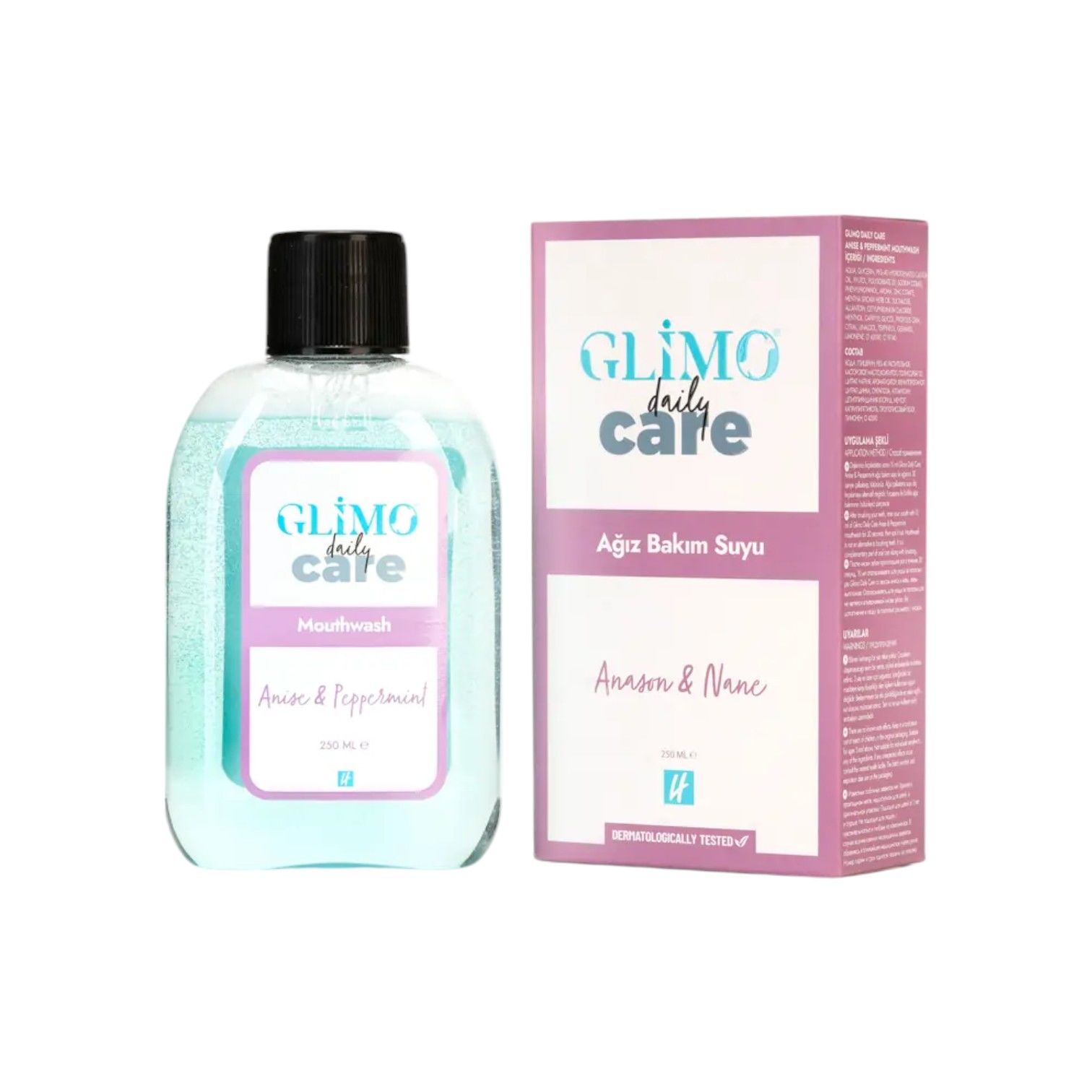 Glimo Daily Care Ağız Bakım Suyu Anason & Nane 250 ml
