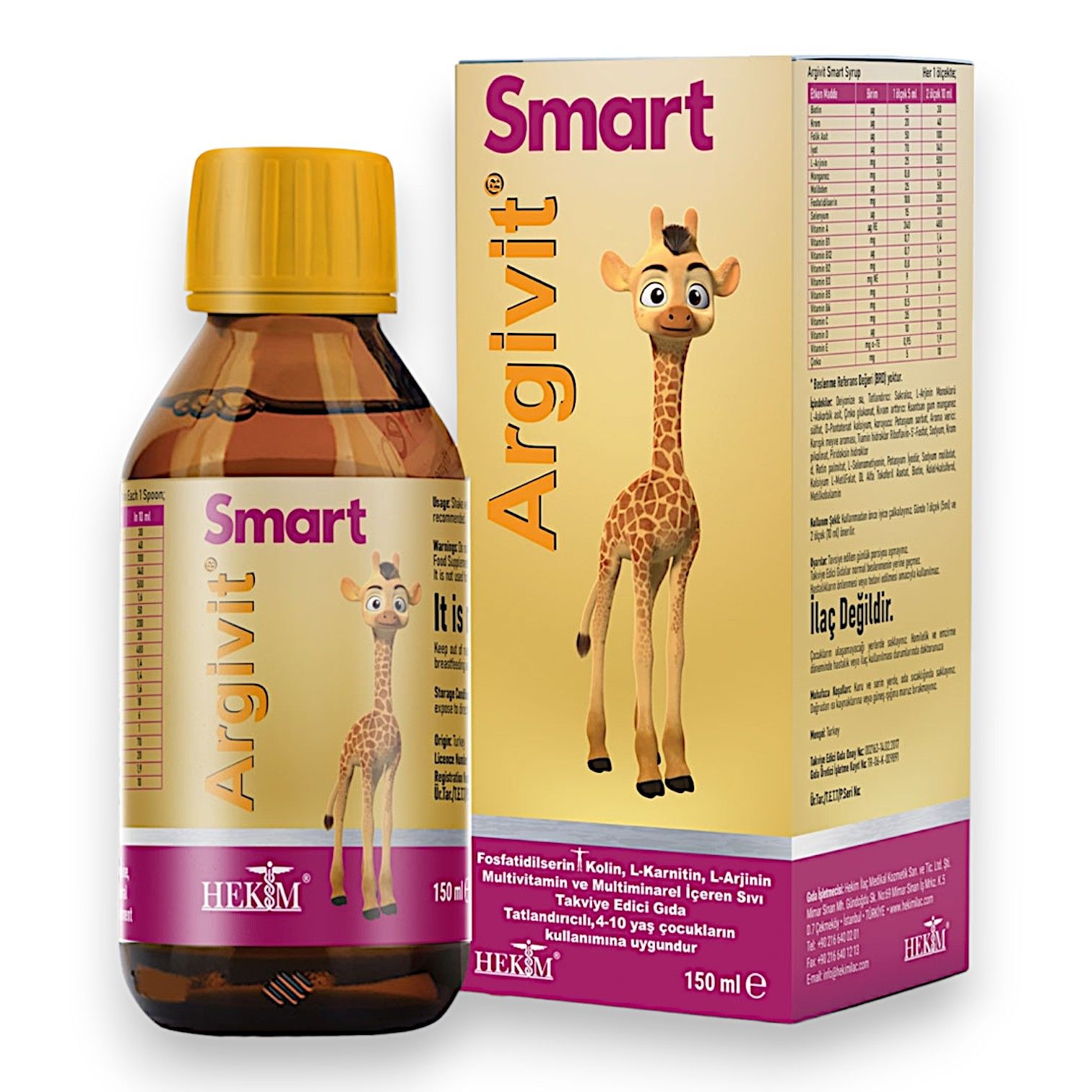 Argivit Smart Sıvı Takviye Edici Gıda 150 mL