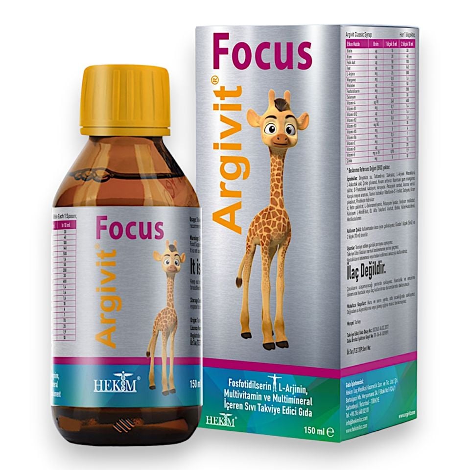 Argivit Focus Sıvı Takviye Edici Gıda 150 mL