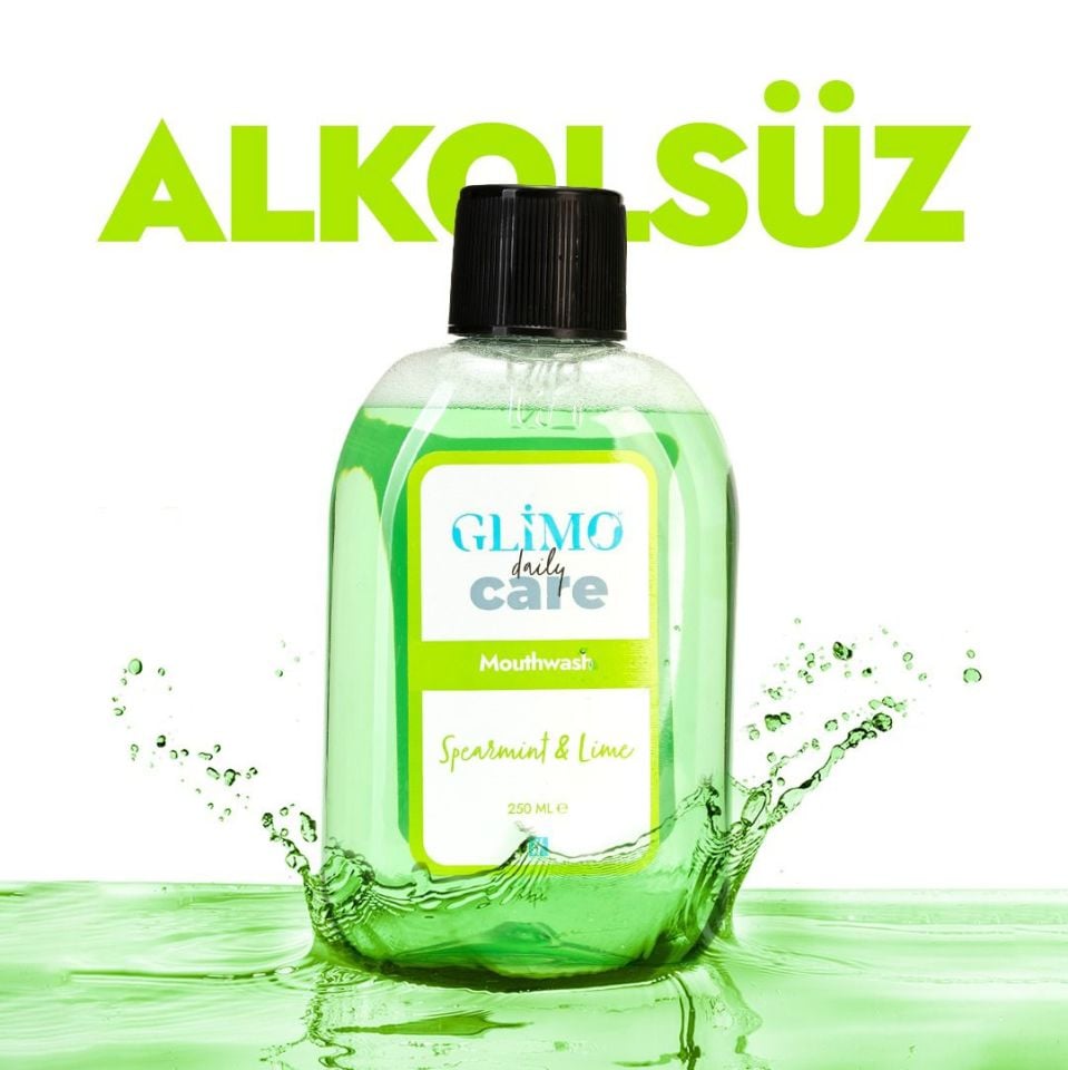 Glimo Daily Care Ağız Bakım Suyu Bahçe Nanesi & Misket Limonu 250 ml