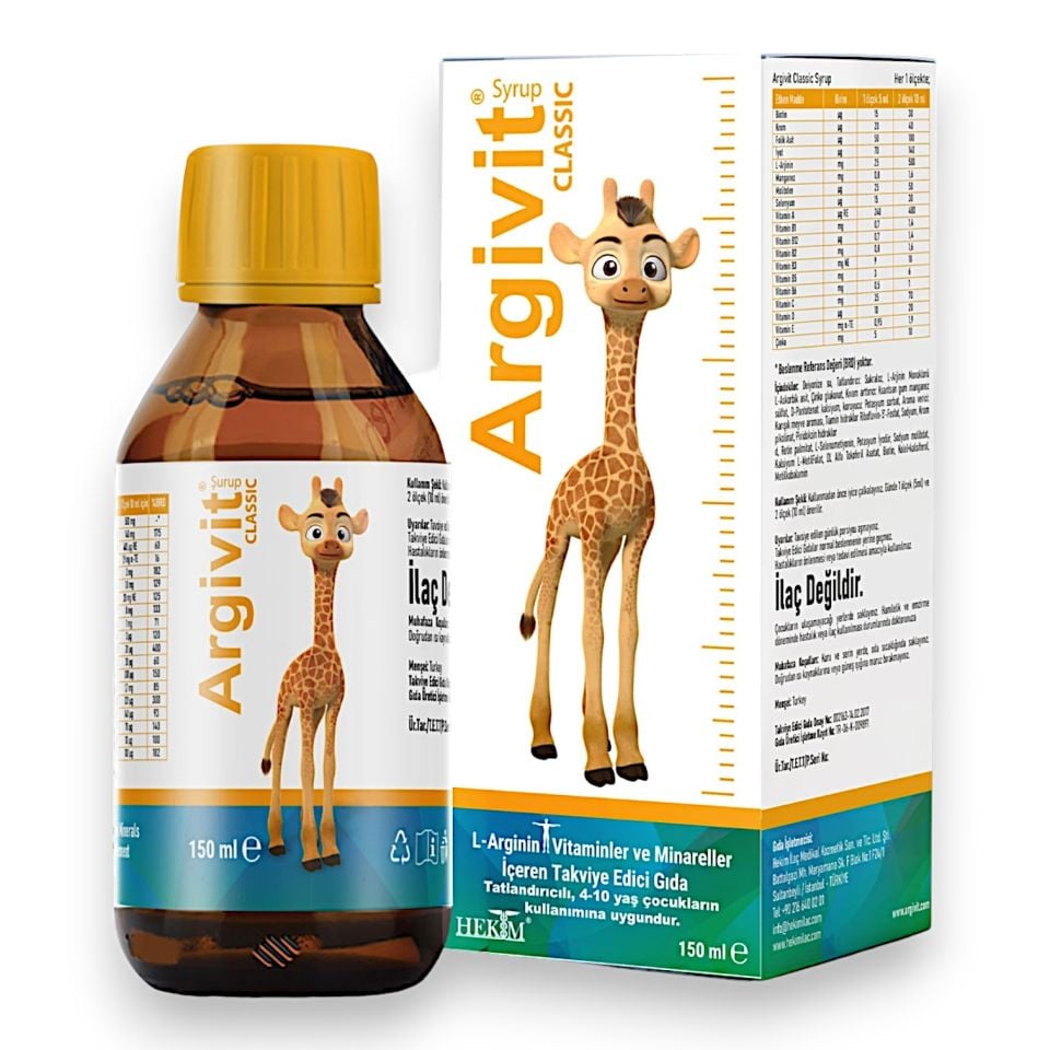 Argivit Classic Sıvı Takviye Edici Gıda 150 mL