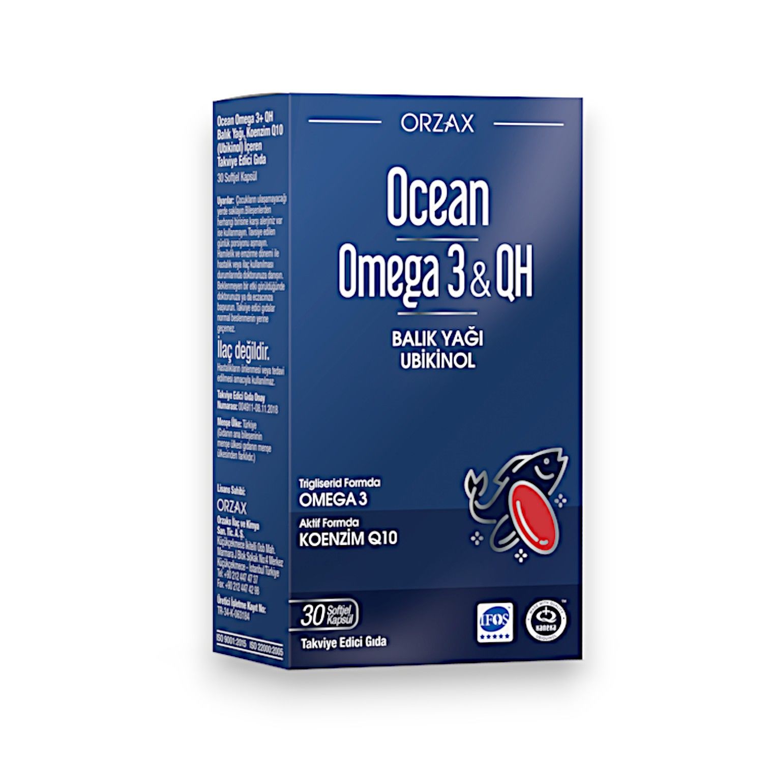 Ocean Omega 3 & QH 30 Yumuşak Kapsül