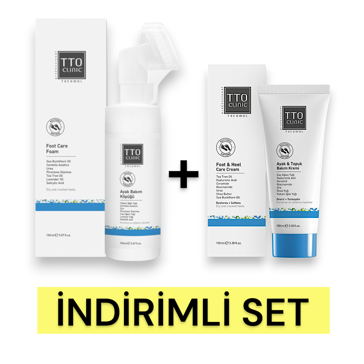TTO Clinic Ayak Bakım Köpüğü + Ayak Bakım Köpüğü İNDİRİMLİ SET