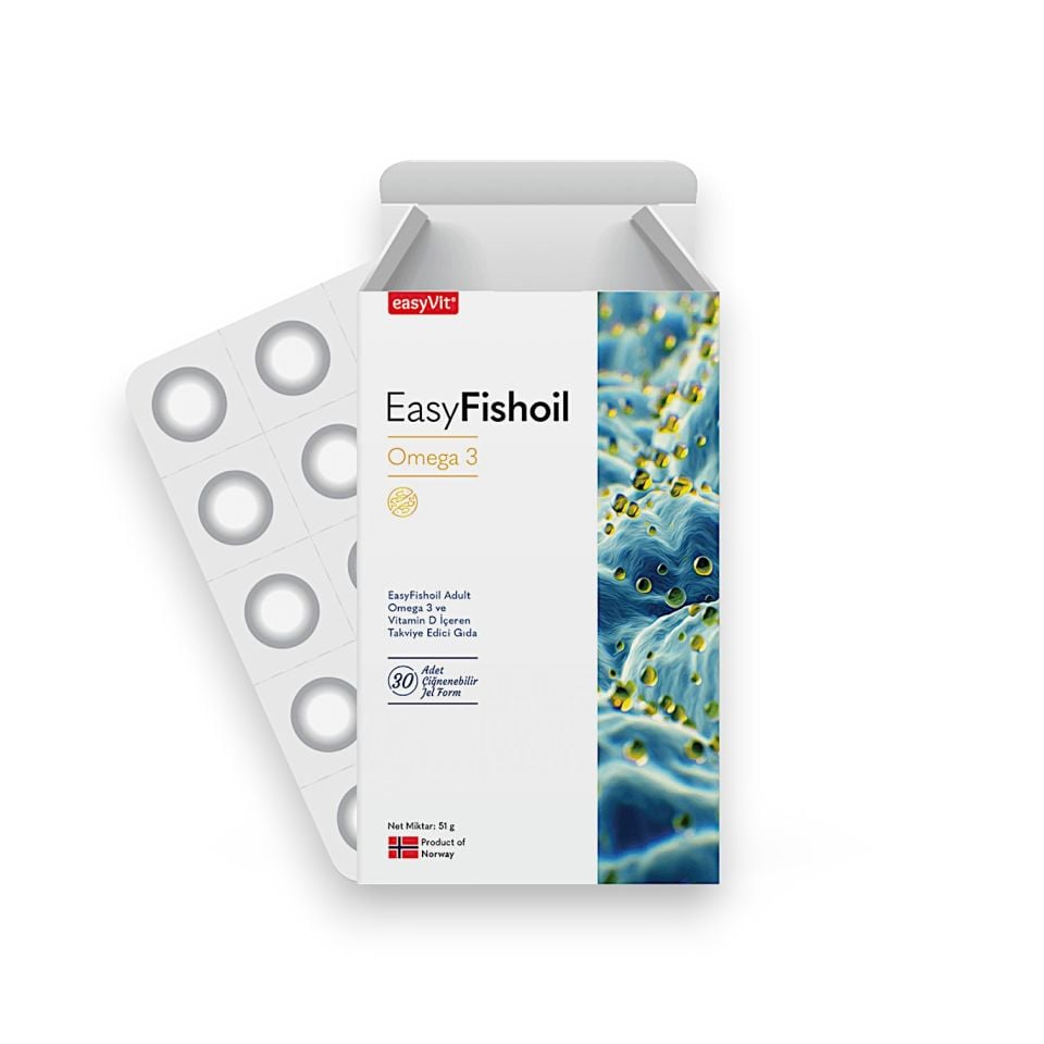 EasyFishoil Yetişkin 30 Çiğnenebilir Jel Form