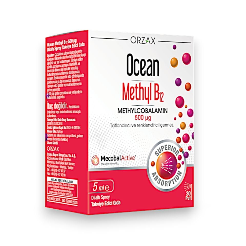 Ocean Methyl B12 500 Mcg Sprey 5 mL
