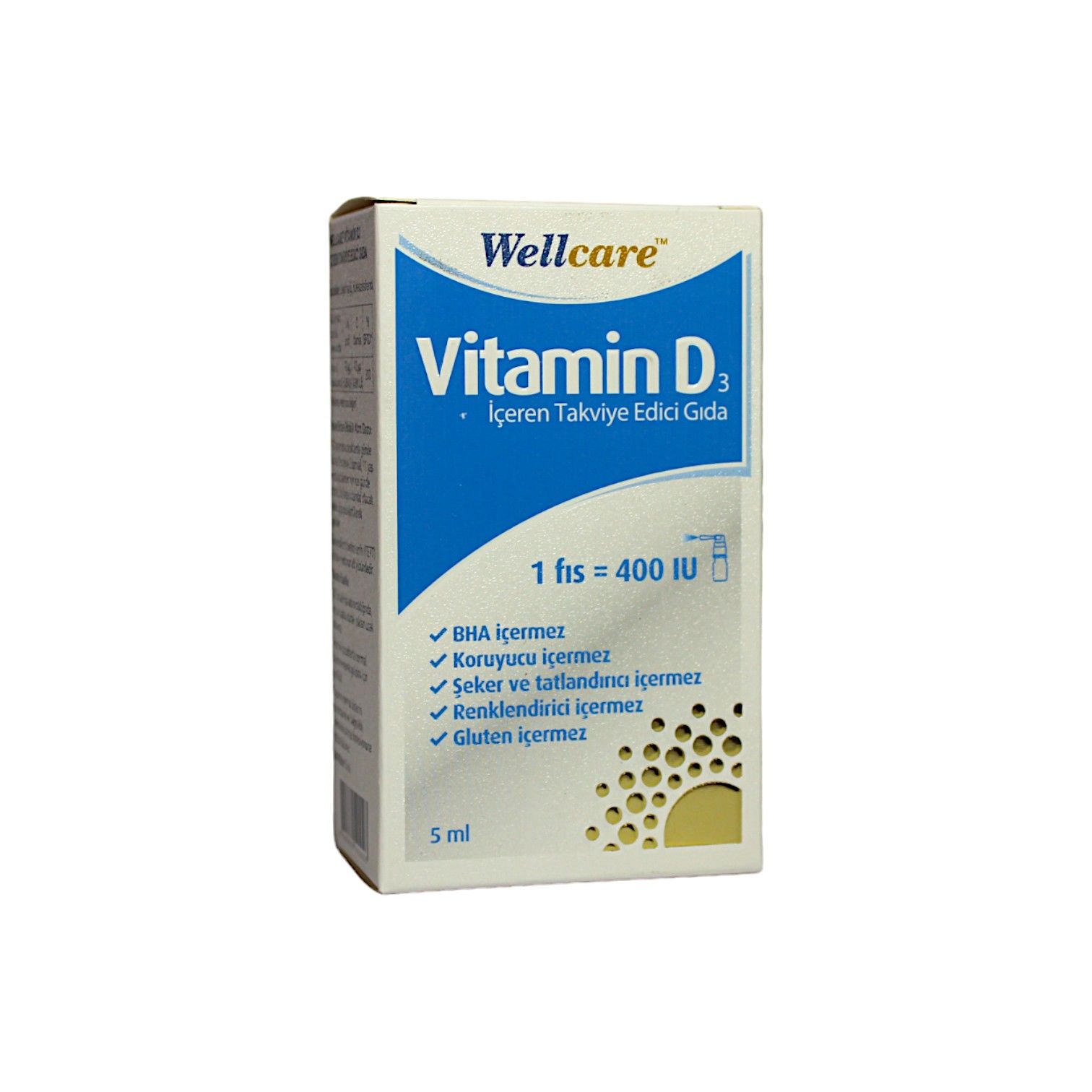 Wellcare Vitamin D3 400 IU 5 mL Sprey