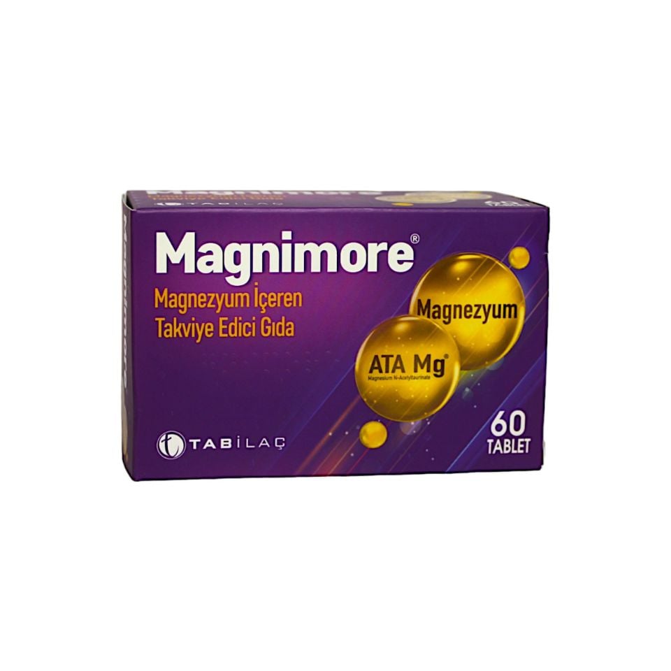 Magnimore Magnezyum İçeren Takviye Edici Gıda 60 Tablet