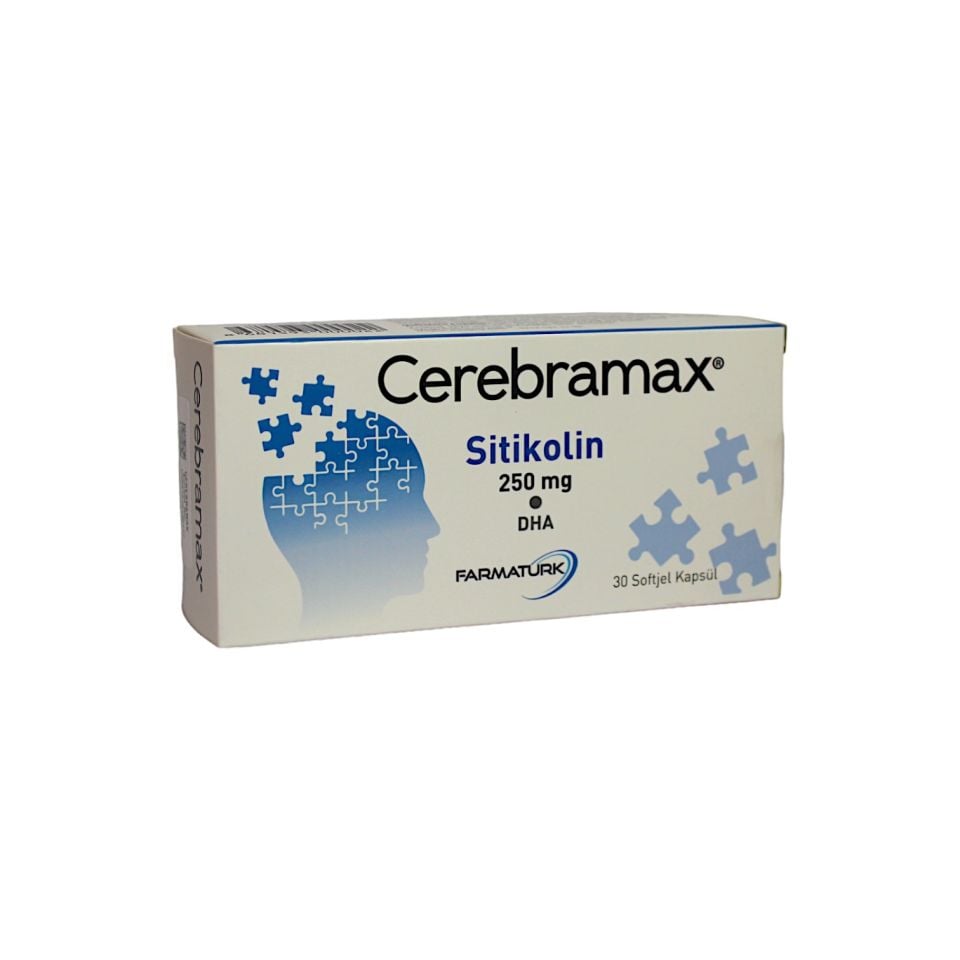 Cerebramax 250 mg Citikoline (Sitikolin) 30 Kapsül