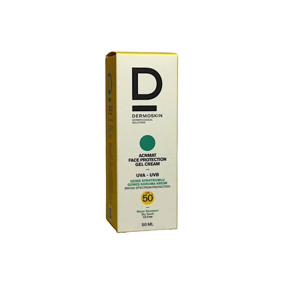 Dermoskin AcnMat Spf50+ Güneş Koruyucu Jel Krem 50 ml