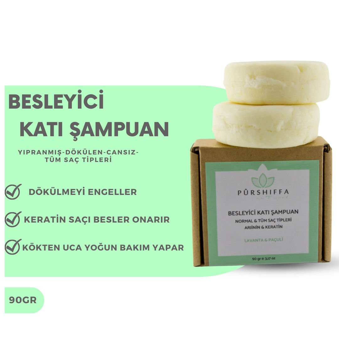 Pürshiffa Besleyici Katı Şampuan 90 gr