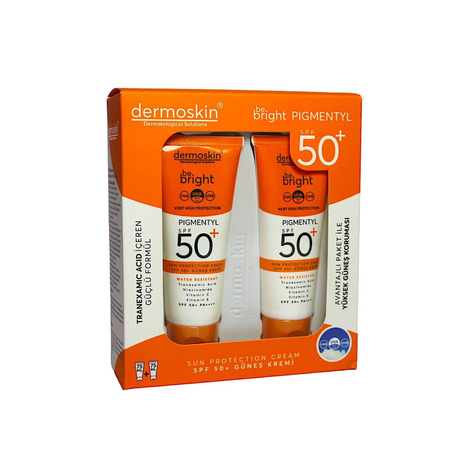 Dermoskin Pigmentyl Sun Protection SPF50+ Cream 75ml 2'li SET
