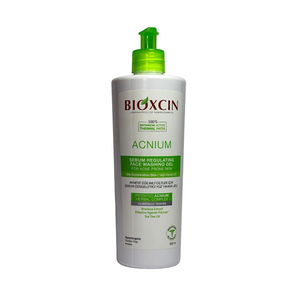 Bioxcin Acnium Sebum Dengeleyici Yüz Yıkama Jeli 500 mL