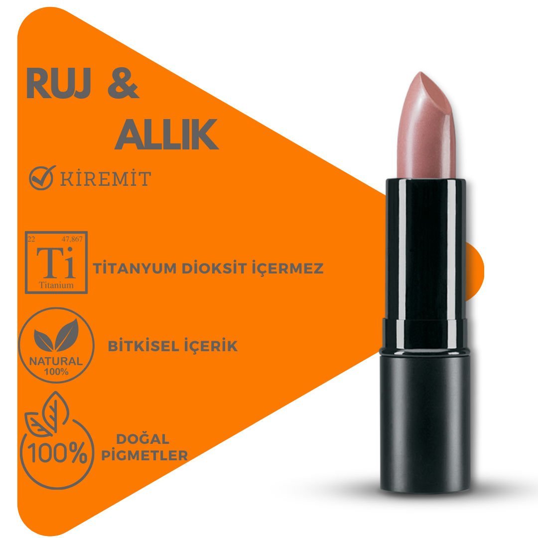 Pürshiffa Bitkisel İçerikli Doğal Ruj Allık 5 GR (Stick) Kiremit Ton