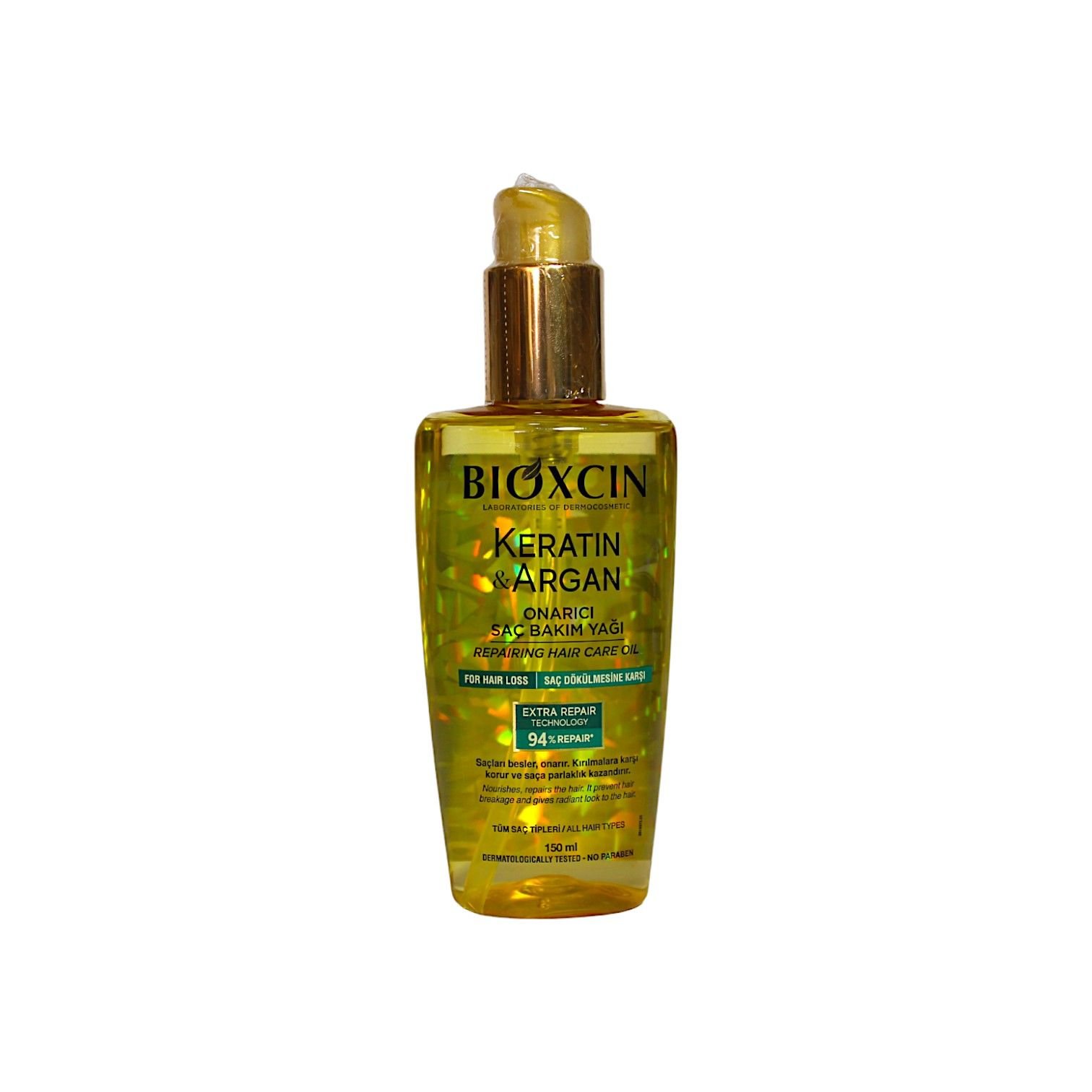 Bioxcin Keratin ve Argan Onarıcı Saç Bakım Yağı 150 mL