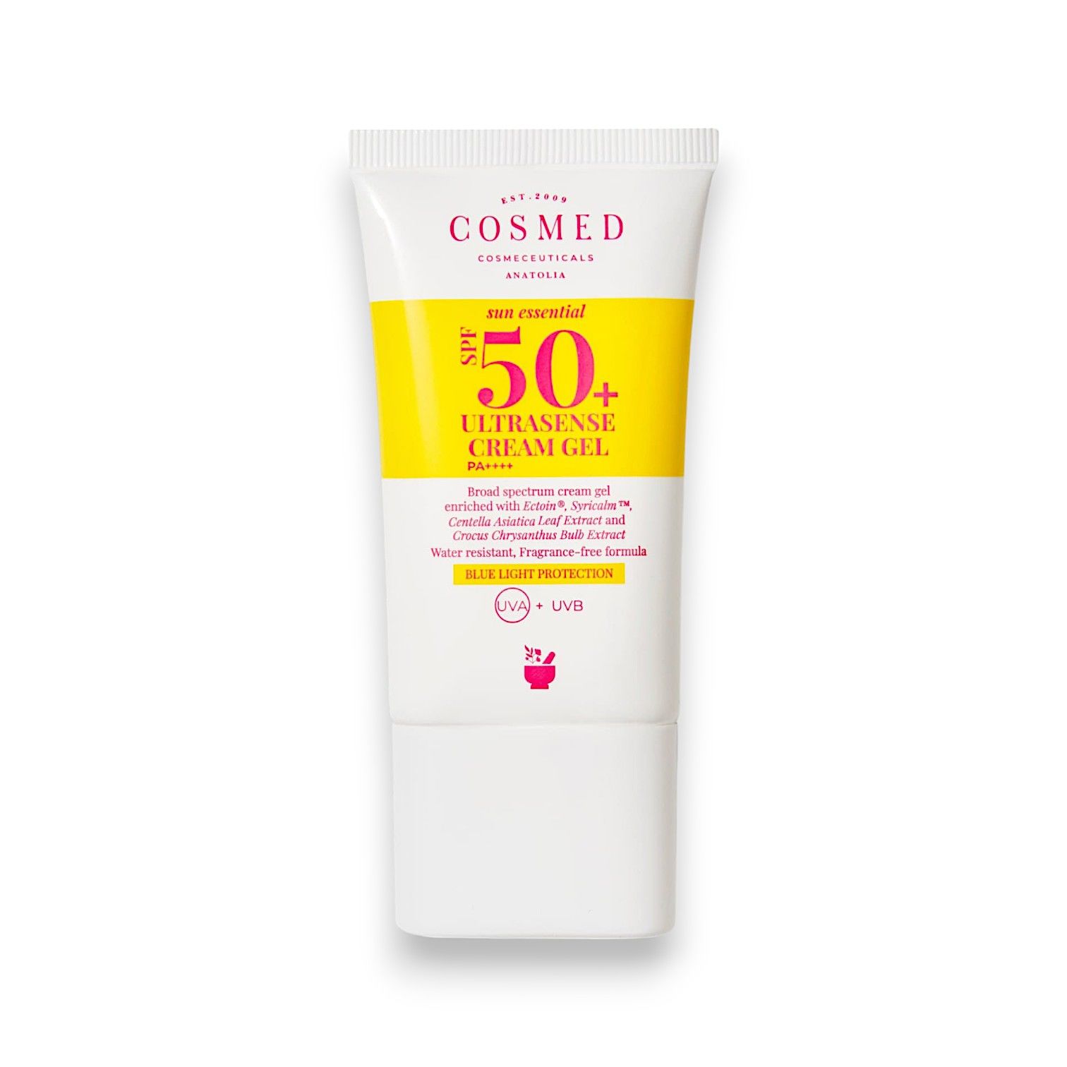 Cosmed Sun Essential Ultrasense Cream Gel Hassas ve Kızarıklığa Eğilimli Ciltler İçin Yatıştırıcı Sakinleştirici Yüz Güneş Kremi - Yeni Nesil Filtreler 40 ml