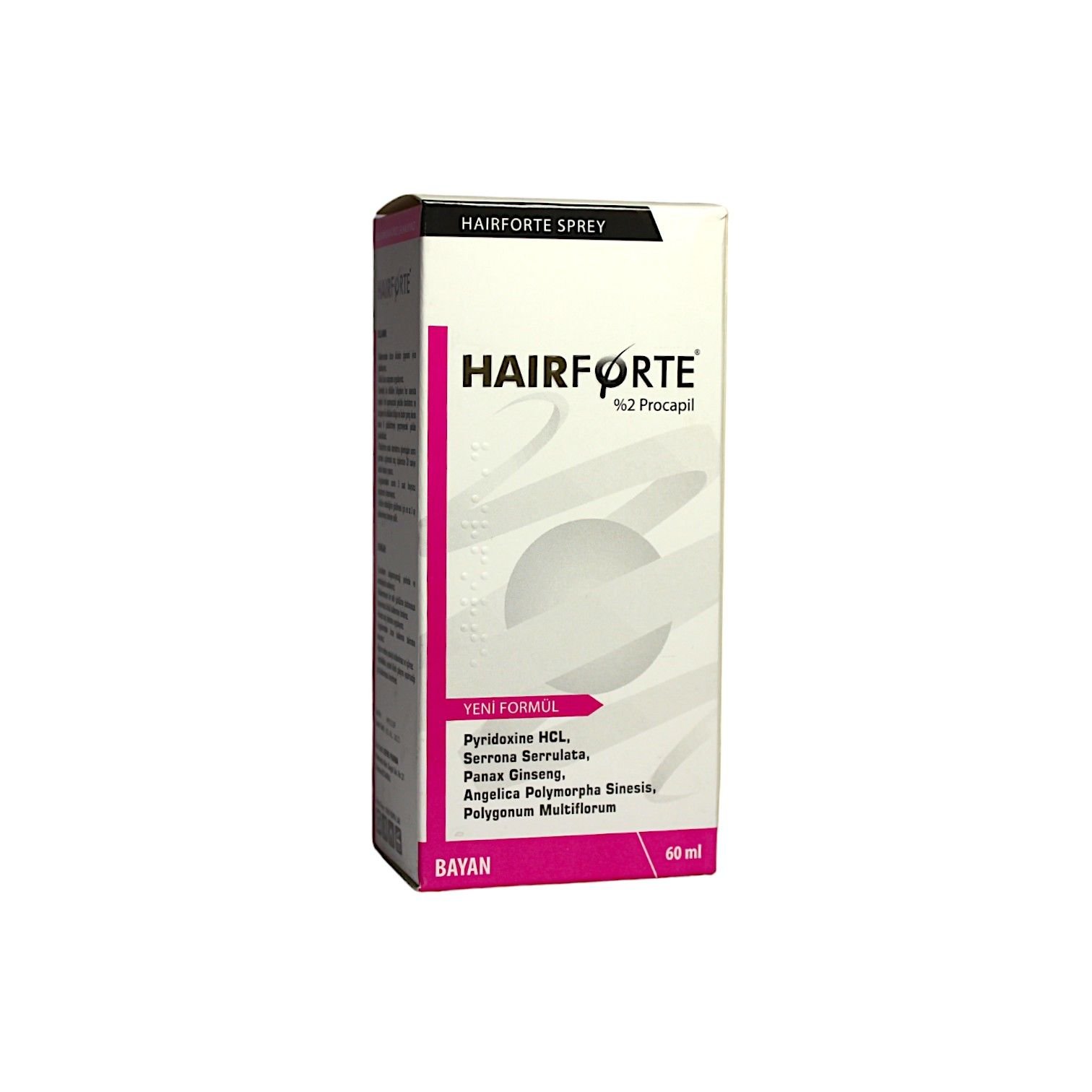 Hair Forte Sprey Kadın %2 Procapil 60 mL