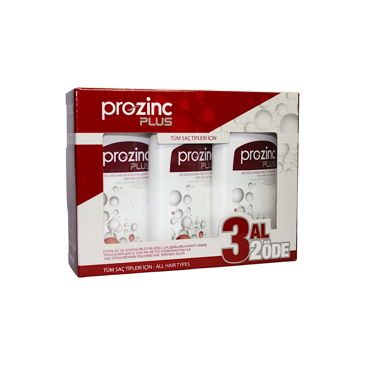 Prozinc Saç Dökülmesine Karşı Etkili Şampuan 3 AL 2 ÖDE SET