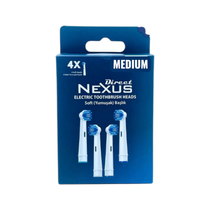 Direct Nexus Elektrikli Diş Fırçası Yedek Başlık MEDİUM 4 Adet