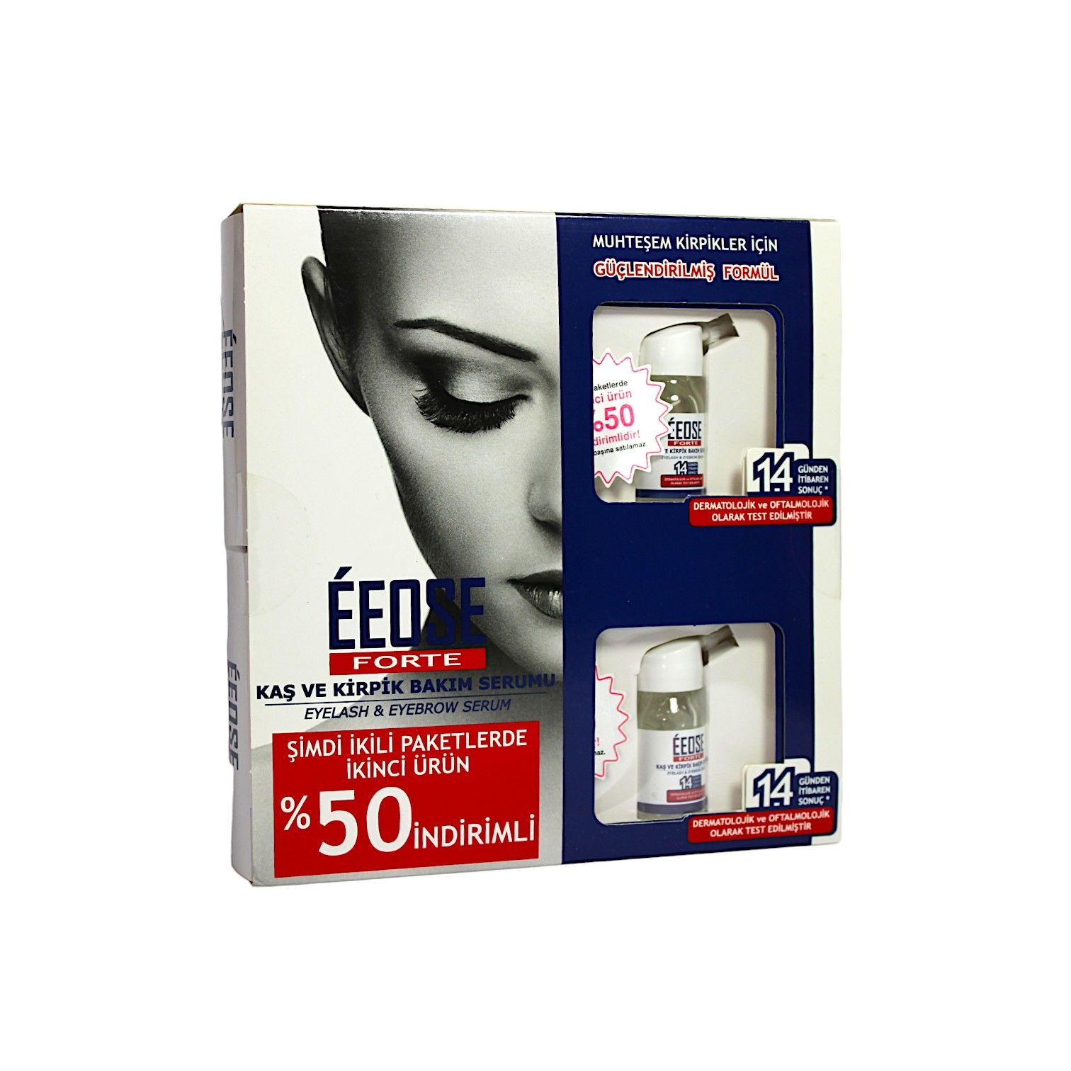 Eeose Kaş ve Kirpik Bakım Serumu 2x10 mL 2.Sİ %50 İNDİRİMLİ SET