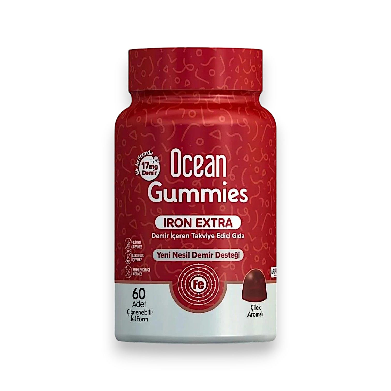 Ocean Gummies Iron Extra 17 mg 60 Çiğnenebilir Jel