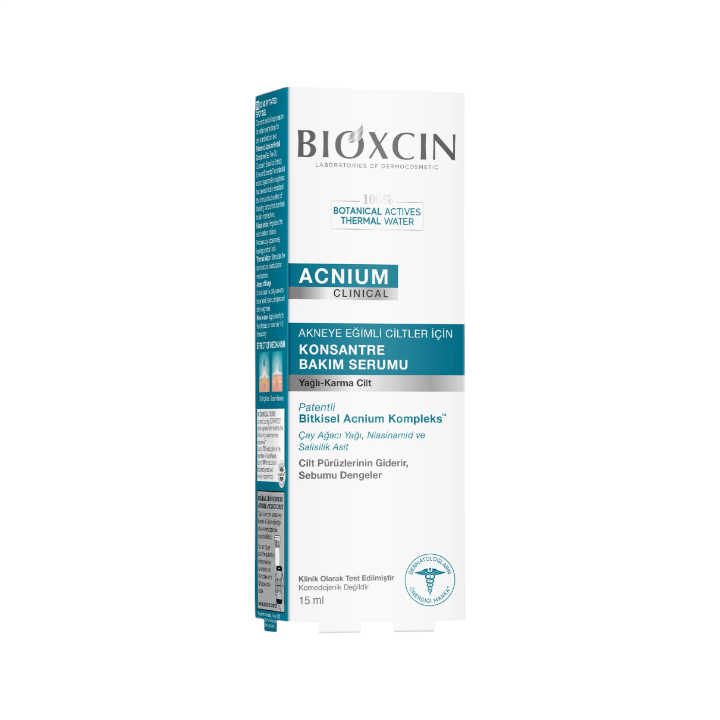 Bioxcin Acnium Karma ve Yağlı Ciltler İçin Konsantre Bakım Serumu 15 ml