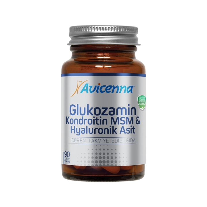Avicenna Glukozamin Kondroitin MSM Hyaluronik Asit 90 Tablet (SKT: 10/2026)