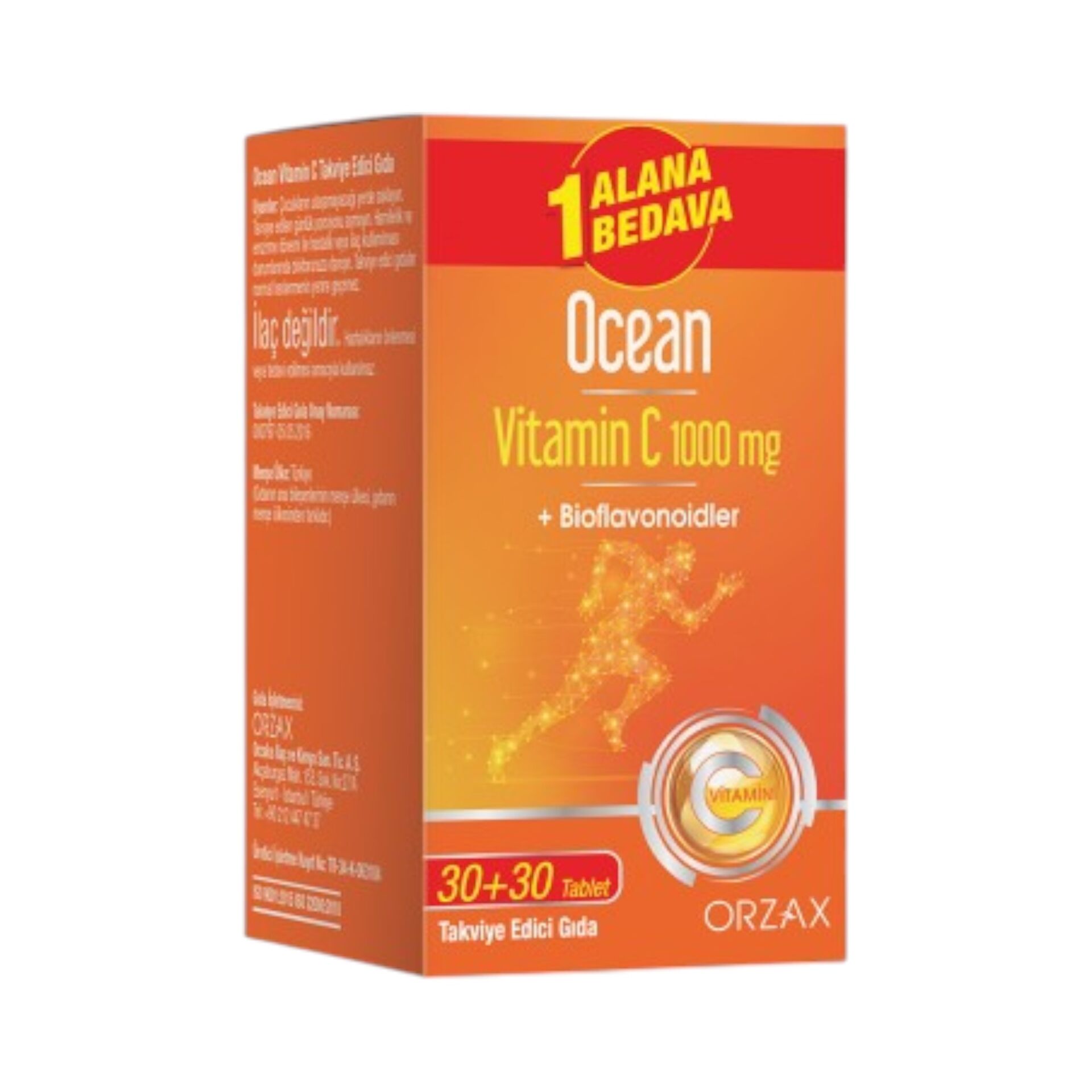 Ocean Vitamin C 1000 mg 1 Alana 1 Bedava (30+30 Tablet)
