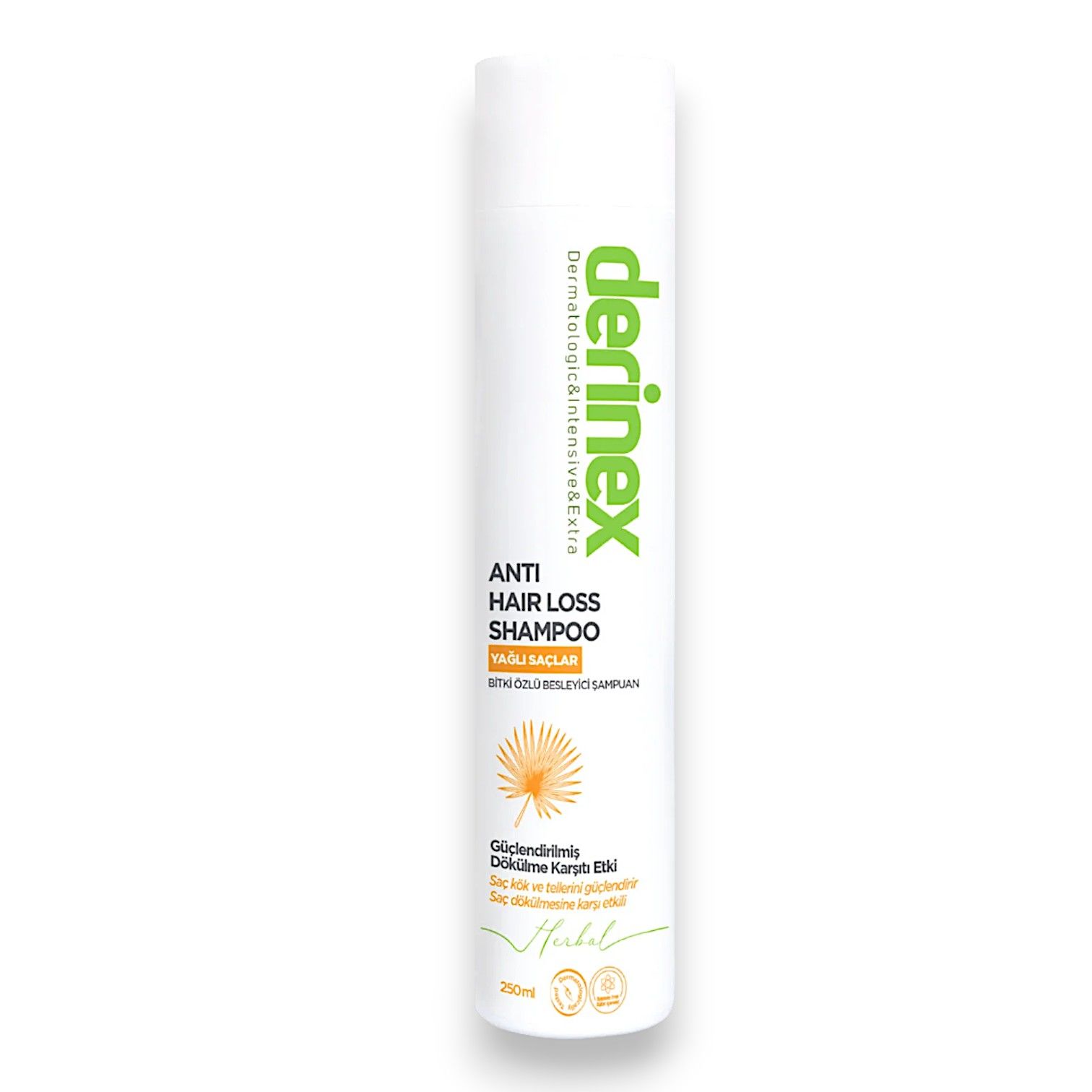 Derinex Saç Dökülmesi Karşıtı Şampuan 250 mL (Yağlı Saçlar)
