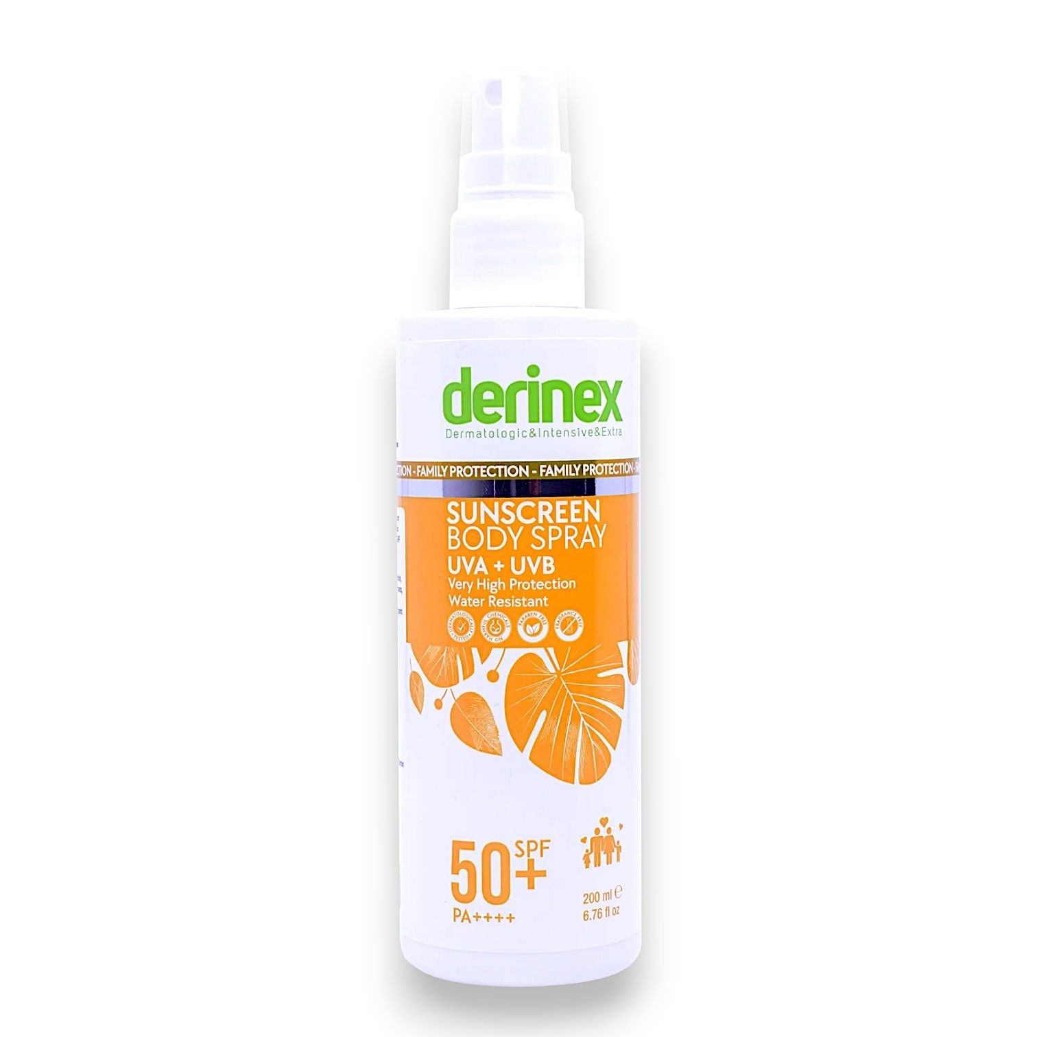 Derinex Aile Boyu Güneş Koruyucu Vücut Spreyi 200 mL