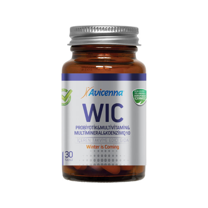 Avicenna Wic - Probiyotik, Multivitamin, Multimineral ve Konezim Q10 30 Kapsül