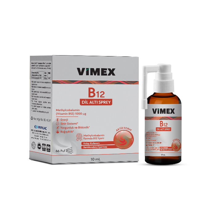 Vimex B12 Vitamini 1000 mcg Dilaltı Sprey 20 ml
