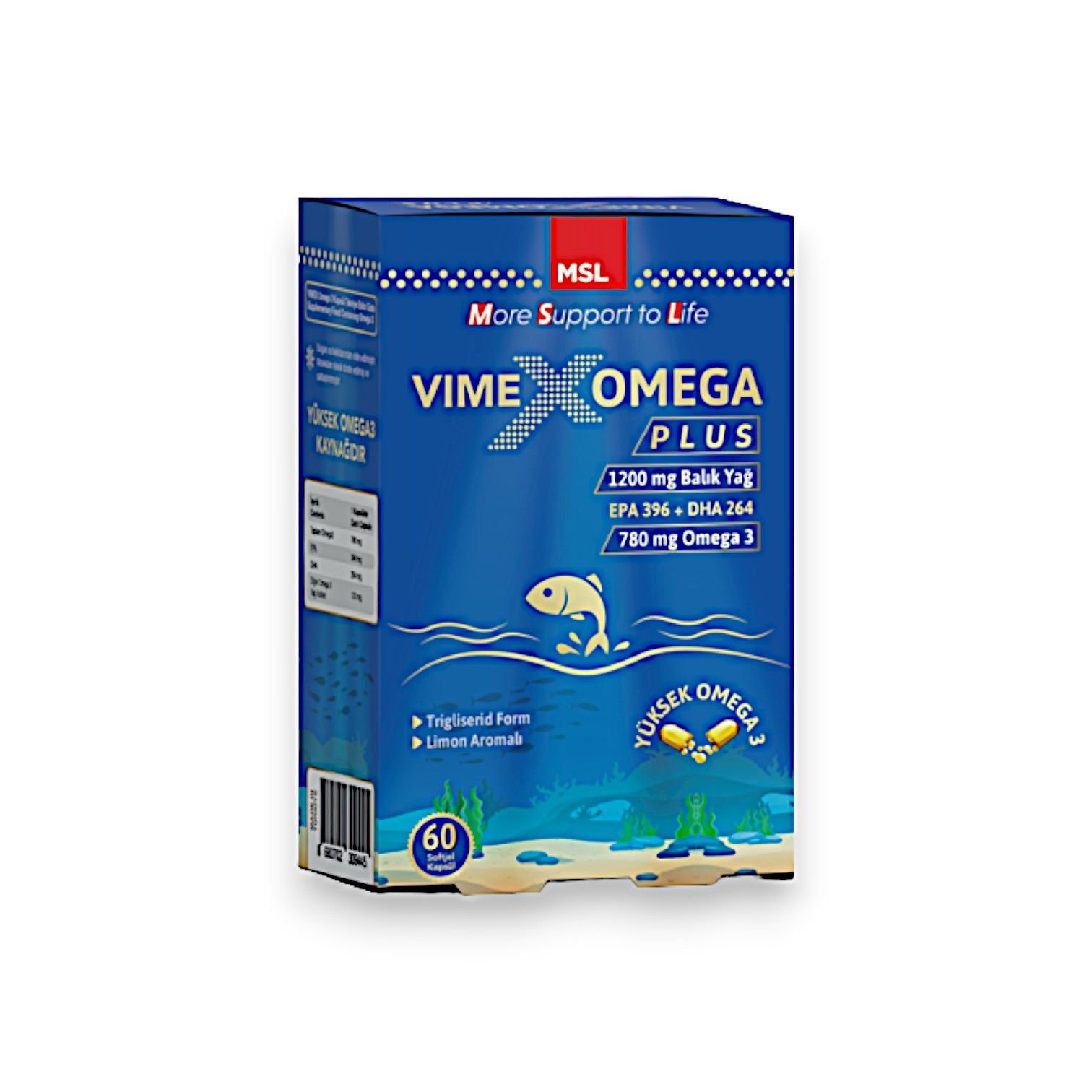 MSL Vimex Omega-3 1200 mg 60 Kapsül
