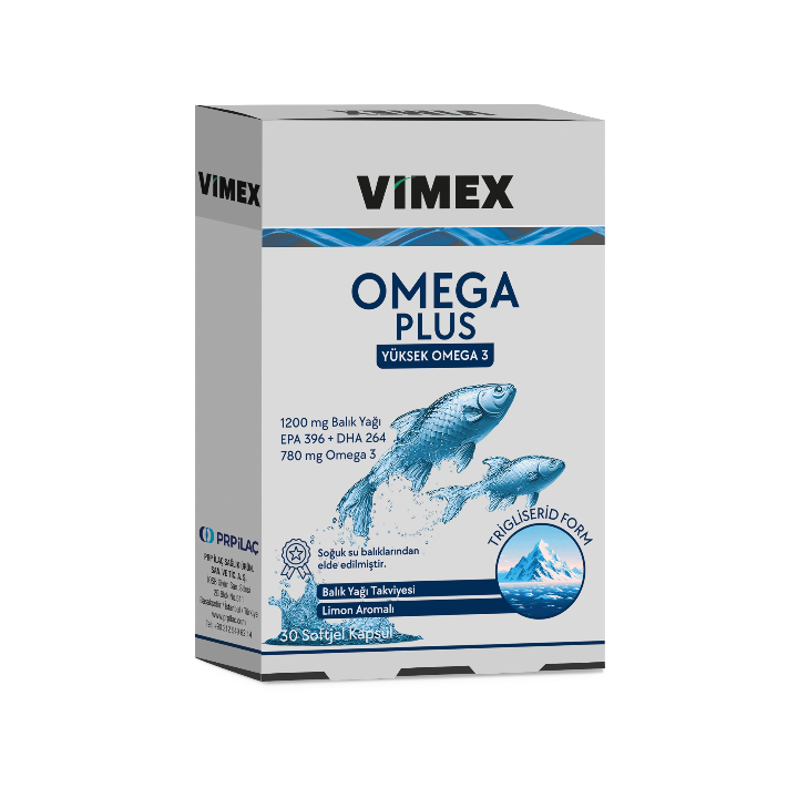 Vimex Omega Plus 1200 mg 60 Kapsül