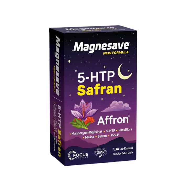 Magnesave 5-HTP Safran 30 Kapsül