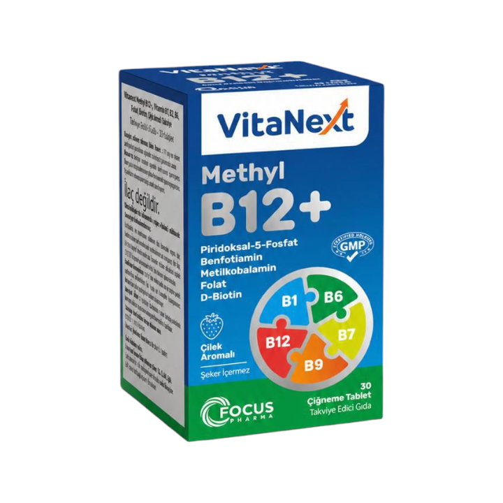 Vitanext Methyl B12+ 30 Çiğneme Tableti