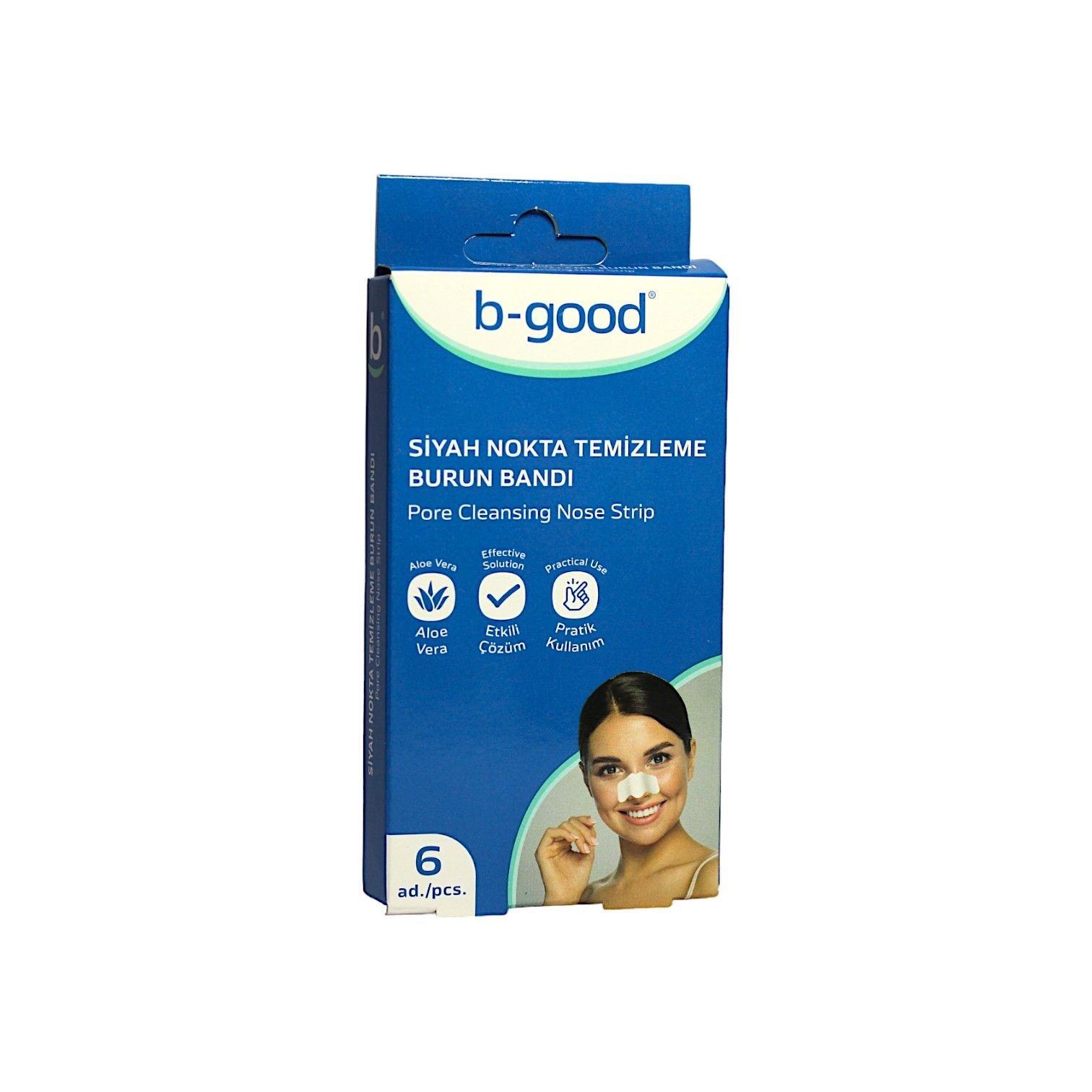 B-Good Siyah Nokta Temizleme Burun Bandı 6'lı