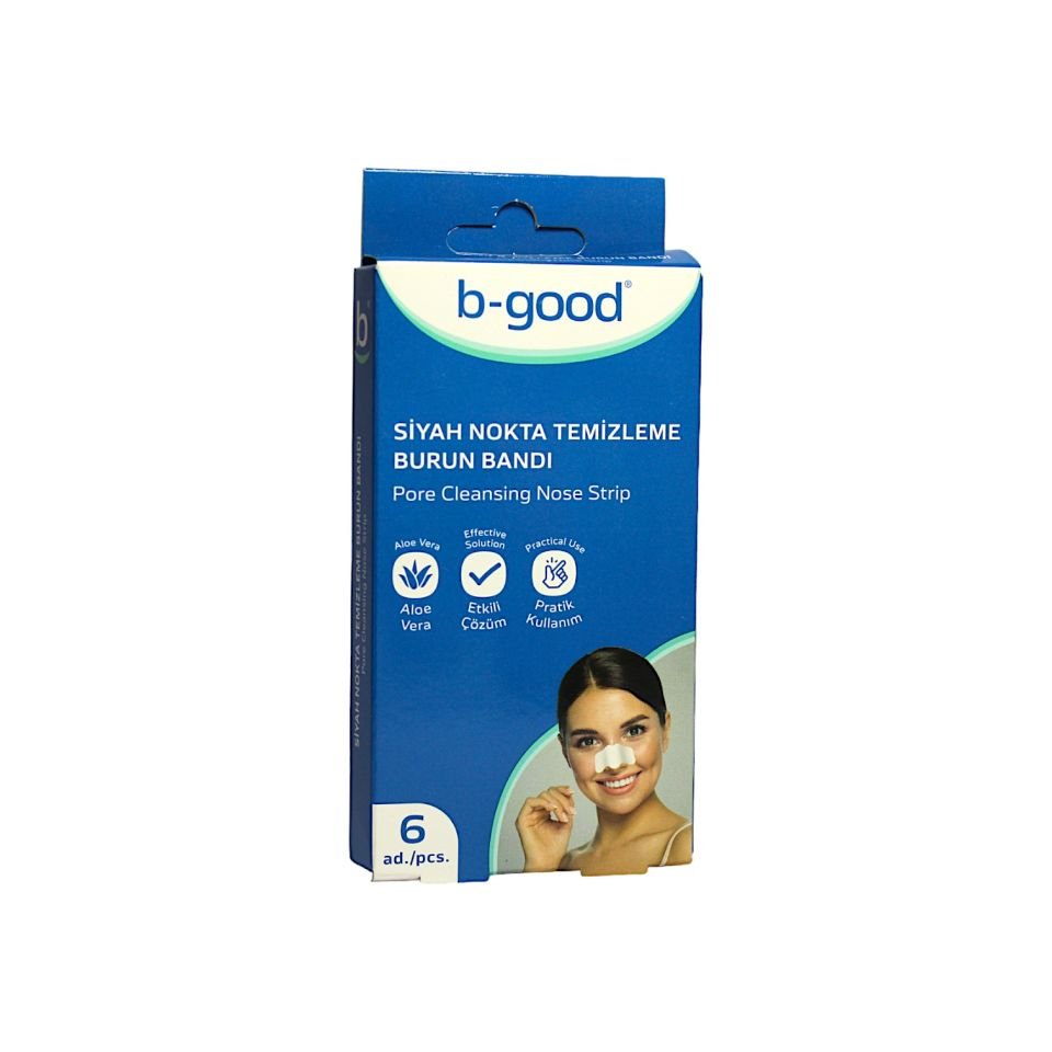 B-Good Siyah Nokta Temizleme Burun Bandı 6'lı