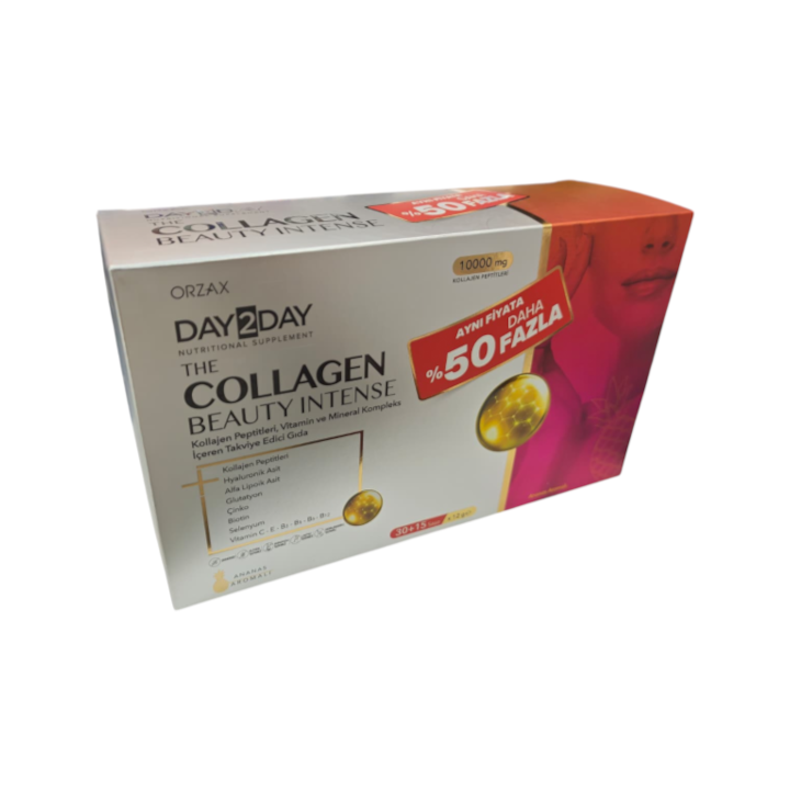 Day2Day The Collagen Beauty Intense 10000 mg Ananas Aromalı 45 Saşe