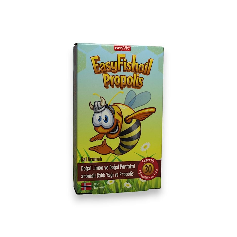 EasyFishoil Propolis ve Omega İçeren 30 Çiğnenebilir Jel