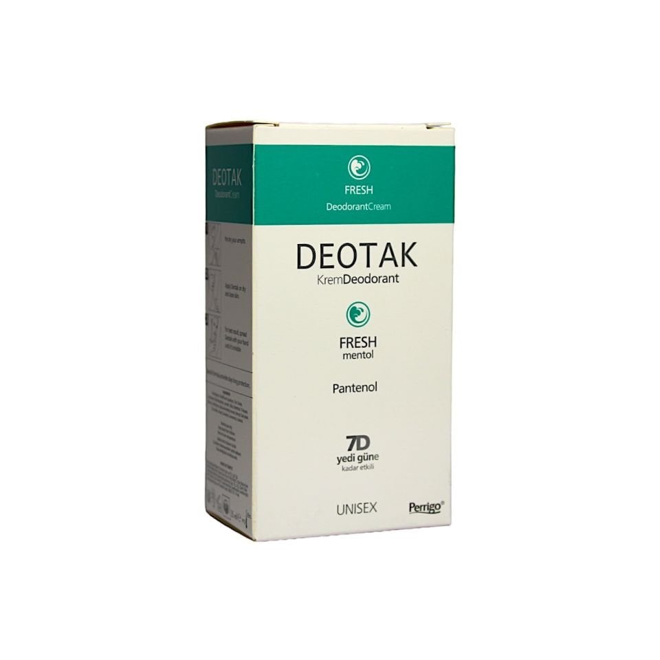 Deotak Krem Deodorant Fresh Mentol Mavi 35 ml